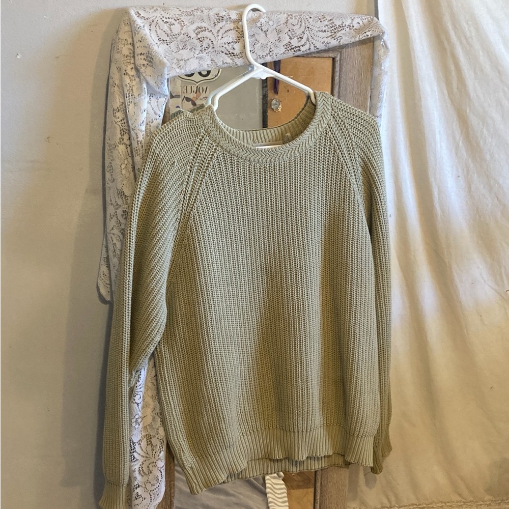 St. John's Bay Light Olive Women's Sweater
